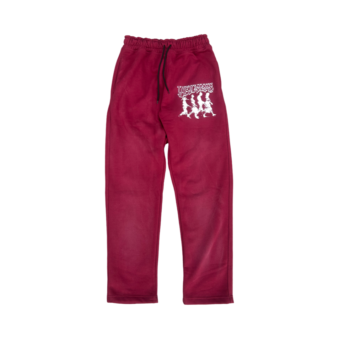 "Apocalypse" Burgundy Sweatpants