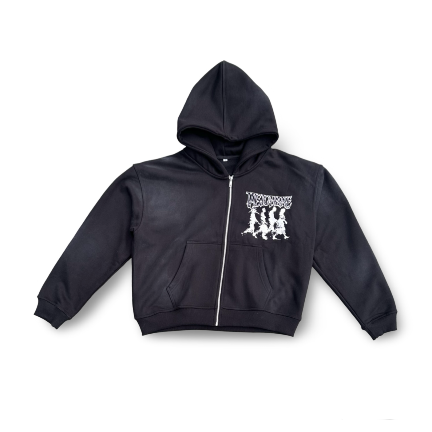 "Apocalypse" Black Zip-Up Hoodie